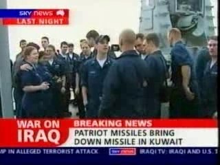 Guerre en Irak, Sky News : 22 mars 2003 : missile US