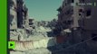 Syrie : un drone survole les ruines d'un quartier de Raqqa repris aux terroristes de Daesh