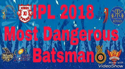IPL 2018 most dangerous batsman All Teams Dangerous Batsman lists