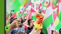 Allemagne : rassemblement à Cologne en soutien à l'indépendance des Kurdes en Irak