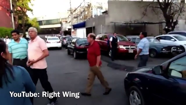 RAW FOOTAGE_ MAJOR 7.5 EARTHQUAKE STRIKES MEXICO