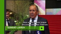 Sergueï Lavrov commente sa rencontre avec Rex Tillerson