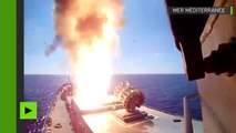 Des navires russes lancent quatre missiles de croisière sur les positions de Daesh près de Palmyre