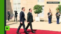 La passation de pouvoir terminée, François Hollande quitte l’Elysée