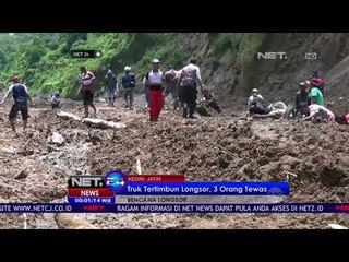 Bencana Longsor di Kediri Tenggelamkan Truk Dan Menewaskan 3 Orang Perkerja - NET 24