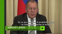 Quand Sergueï Lavrov renvoie les Etats-Unis à l'Histoire