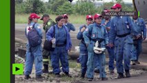 Les opérations de secours après la coulée de boue meurtrière en Colombie