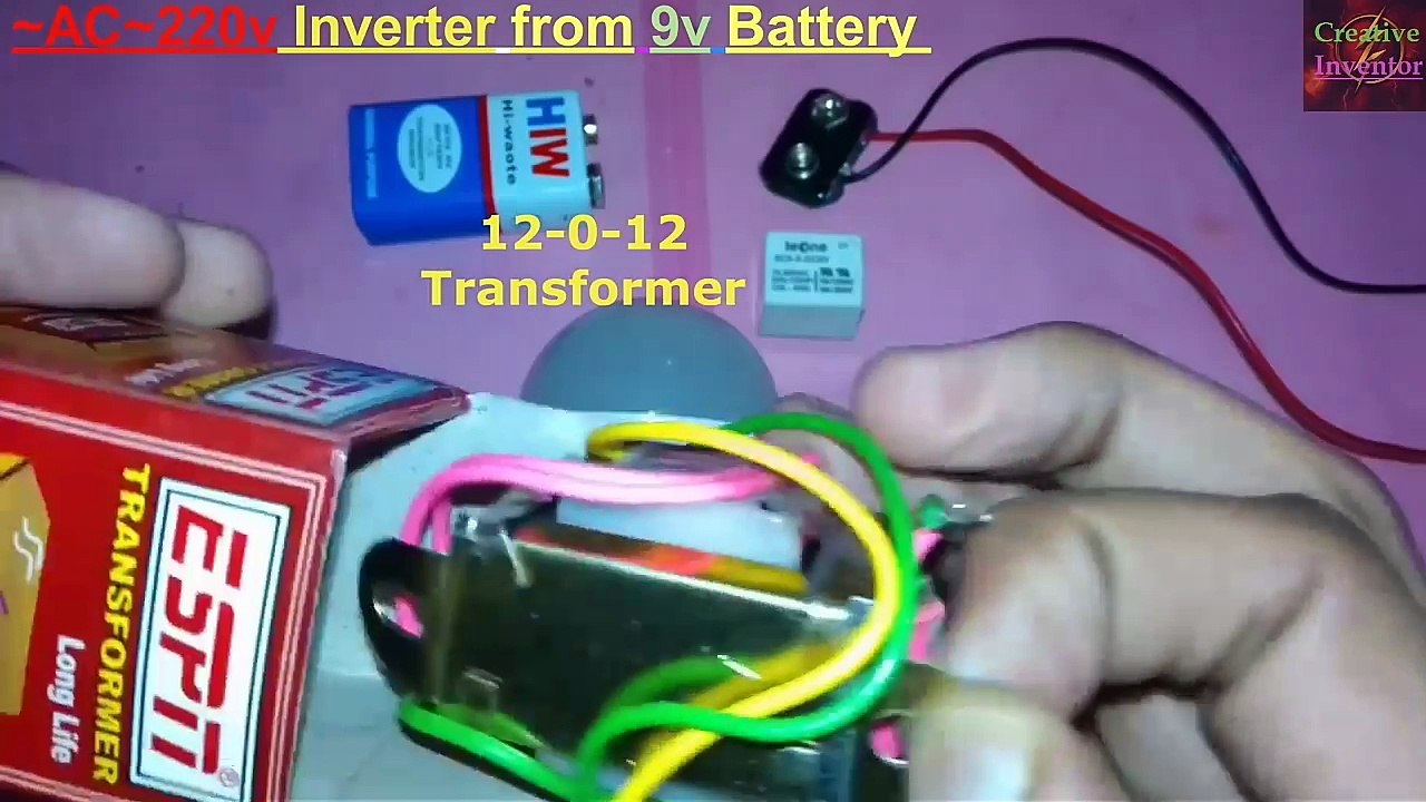 Make It Easy//How to Make Simple Inverter at Home