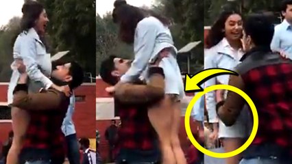 Rakul Preet ESCAPES Wardrobe Malfunction, Sidharth Malhotra Picks Her Up On Stage In PUBLIC