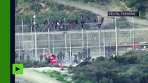 Espagne : cinquante policiers blessés dans l'assaut de mille migrants sur la frontière à Ceuta