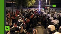 Gaz lacrymogène, feux, rixes… la visite de Barack Obama provoque des affrontements à Athènes