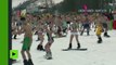 Russie : nouveau record mondial de descente à ski en maillot de bain