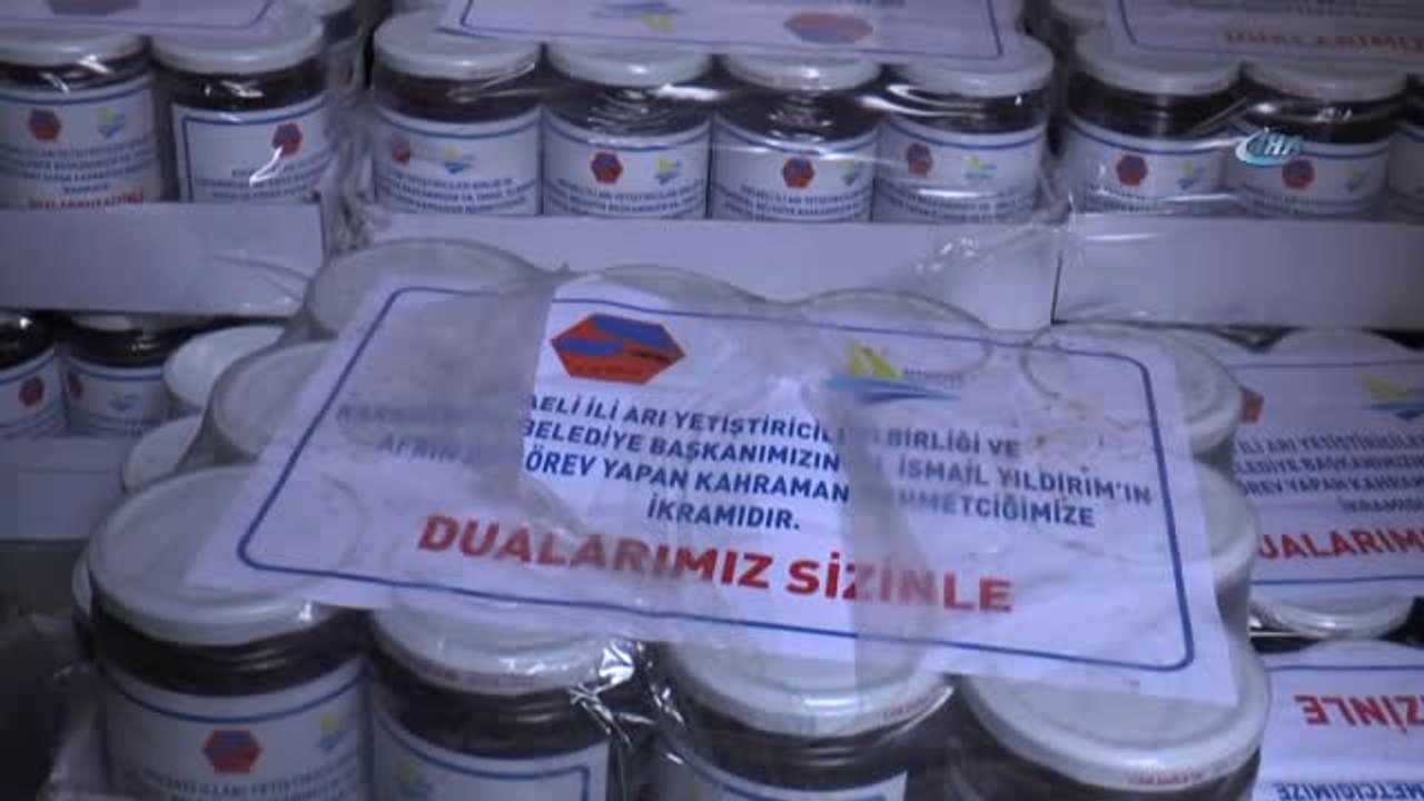 Bal Üreticileri, Afrin Kahramanlarına 1071 Kavanoz Bal Gönderdi