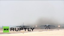 Les avions de combat russes portent des frappes anti-terroristes depuis la base de Khmeimim