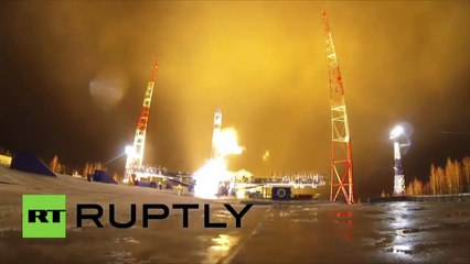 Spectaculaire décollage d’une navette spatiale en Russie