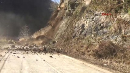 Rize Heyelan Anı Kameraya Yansıdı