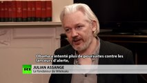 Assange : Obama poursuit les dénonciateurs pour travailler avec les médias, non pour des pays rivaux