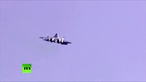 MAKS : présentation exceptionnelle de l’avion de combat russe PAK-FA T-50