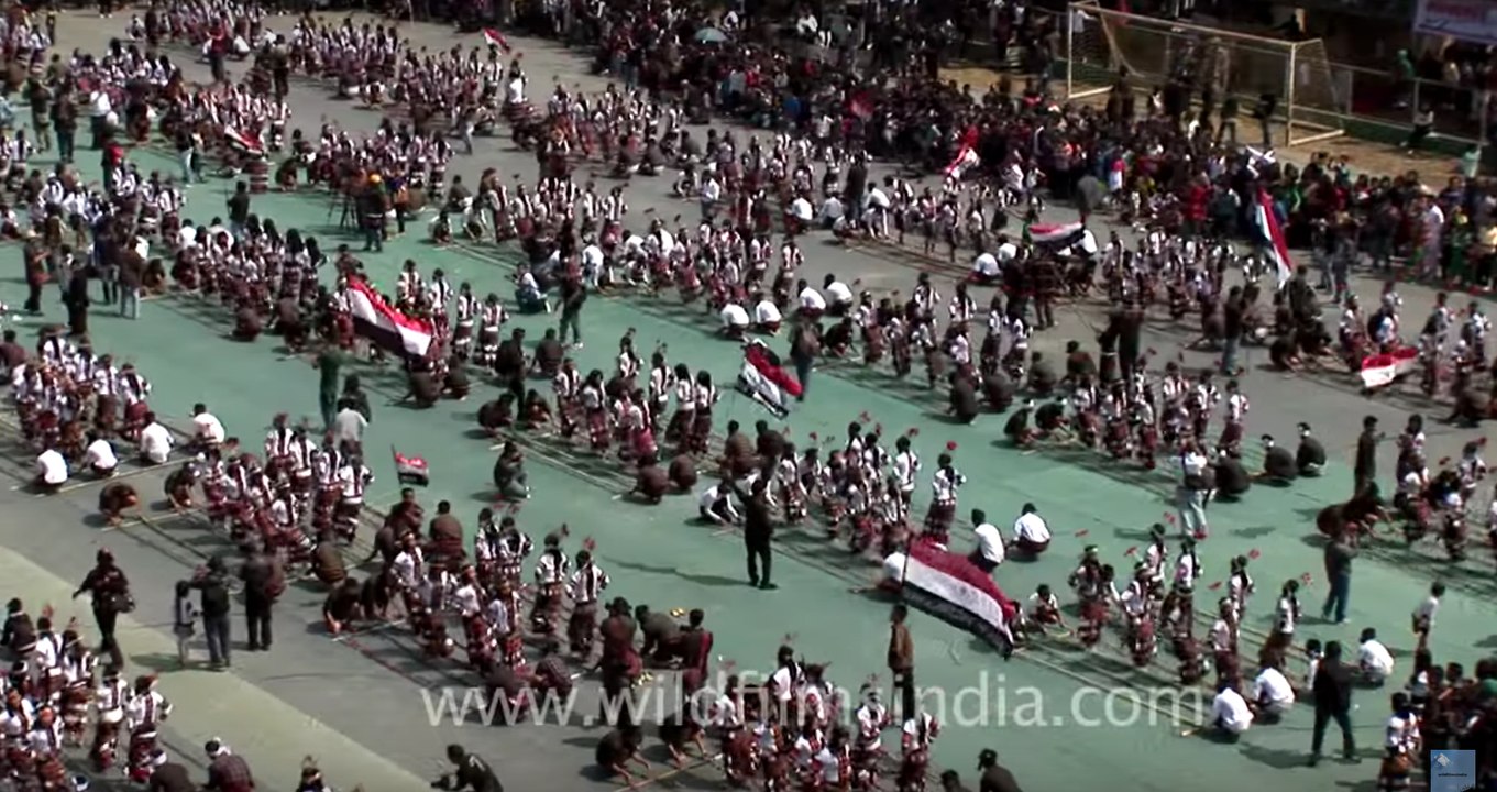 Pride of India: Mass Cheraw (Bamboo) dance from Mizoram state