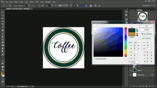 How to create a Circular Logo -  tutorial Logo Desig Text on circular path 1