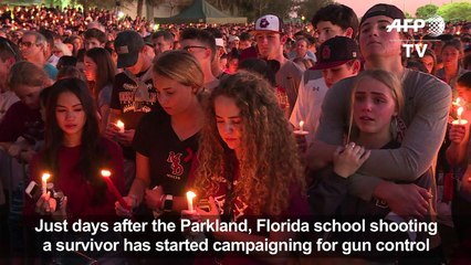 Student survivor calls for gun control after Florida shooting
