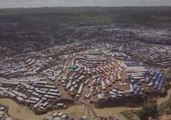 Aerial Footage Shows Rohingya Refugees in Southeast Bangladesh