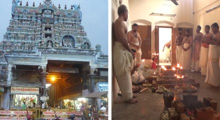 நெல்லையப்பர் கோயிலில் கேரள நம்பூதிரிகள் திடீர் பூஜை- வீடியோ