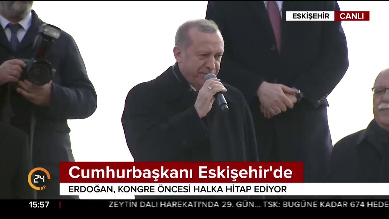 Cumhurbaşkanı Erdoğan: Zeytine yemin olsun ki hayırlı bir yoldayız