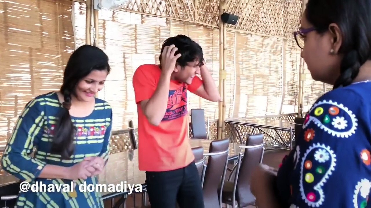 ગામડા ની છોકરી ન પિઝા ખાવા લઈ ગ્યો dhaval domadiya