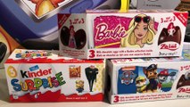 Kinder Surprise Chocolate Eggs : Unboxing 3 Surprise Eggs Boxes ; Barbie, Paw Patrol and K Surprise I MisterPlayStudio