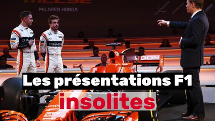 Les présentations les plus insolites de la F1