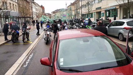 Manifestation du groupe Colère 55 et des motards à Bar-le-Duc