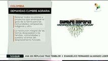 Principales demandas de la Cumbre Agraria en Colombia