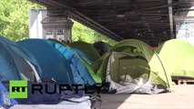 Paris : des migrants ont construit un camp de fortune près de la gare du Nord