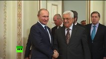 Vladimir Poutine a reçu Mahmoud Abbas pour évoquer la situation au Moyen-Orient