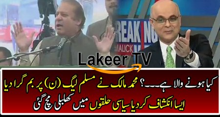 Muhammad Malik Breaks Cracking News for PML-N