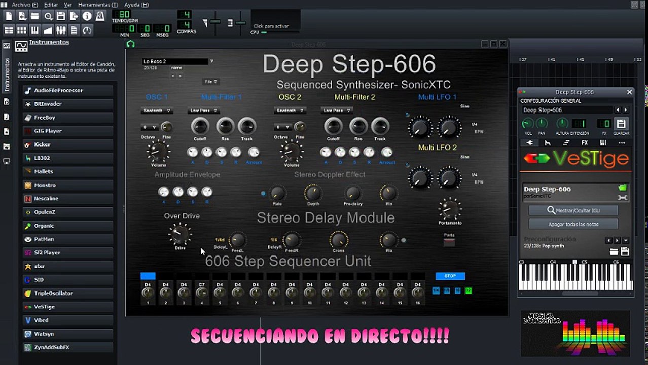 Deep Step Secuenciador VSTI GRATIS en LMMS