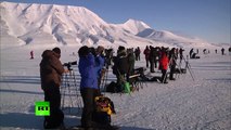 L'éclipse solaire totale vue de l'archipel norvégien de Svalbard