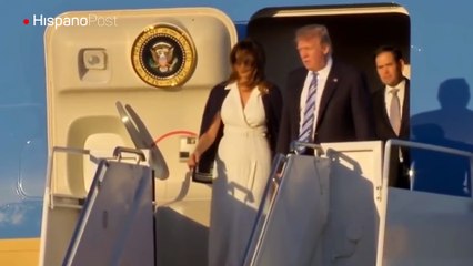 Donald Trump visitó a sobrevivientes del tiroteo en un hospital de Florida