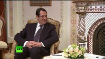 Le président chypriote Nicos Anastasiades est en visite en Russie