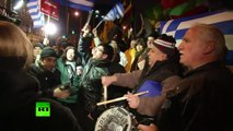Athènes : des manifestants dénoncent le « chantage européen »