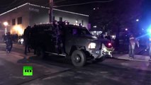 Ferguson : lancer de grenades lacrymogènes par des policiers en armures