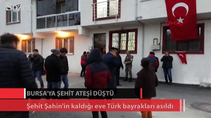 Bursa'ya şehit ateşi düştü