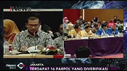 KPU Umumkan Penetapan Parpol Peserta Pemilu