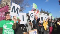 Los inmigrantes alzan su voz en el centro de Londres