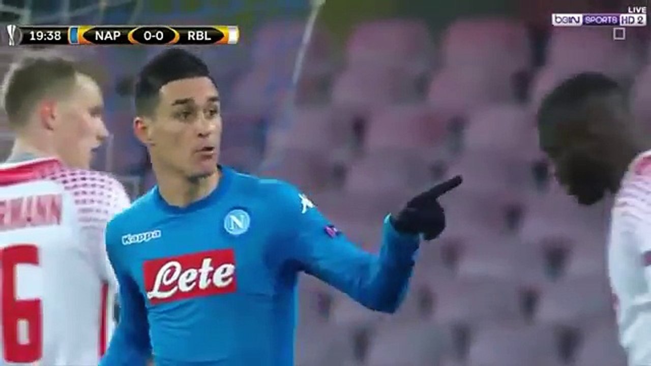 ملخص مباراة نـابـولي ولا بزيـغ 1_3 - الجزائري ادم وناس هداف - الـدو ري الأو رو بي - YouTube