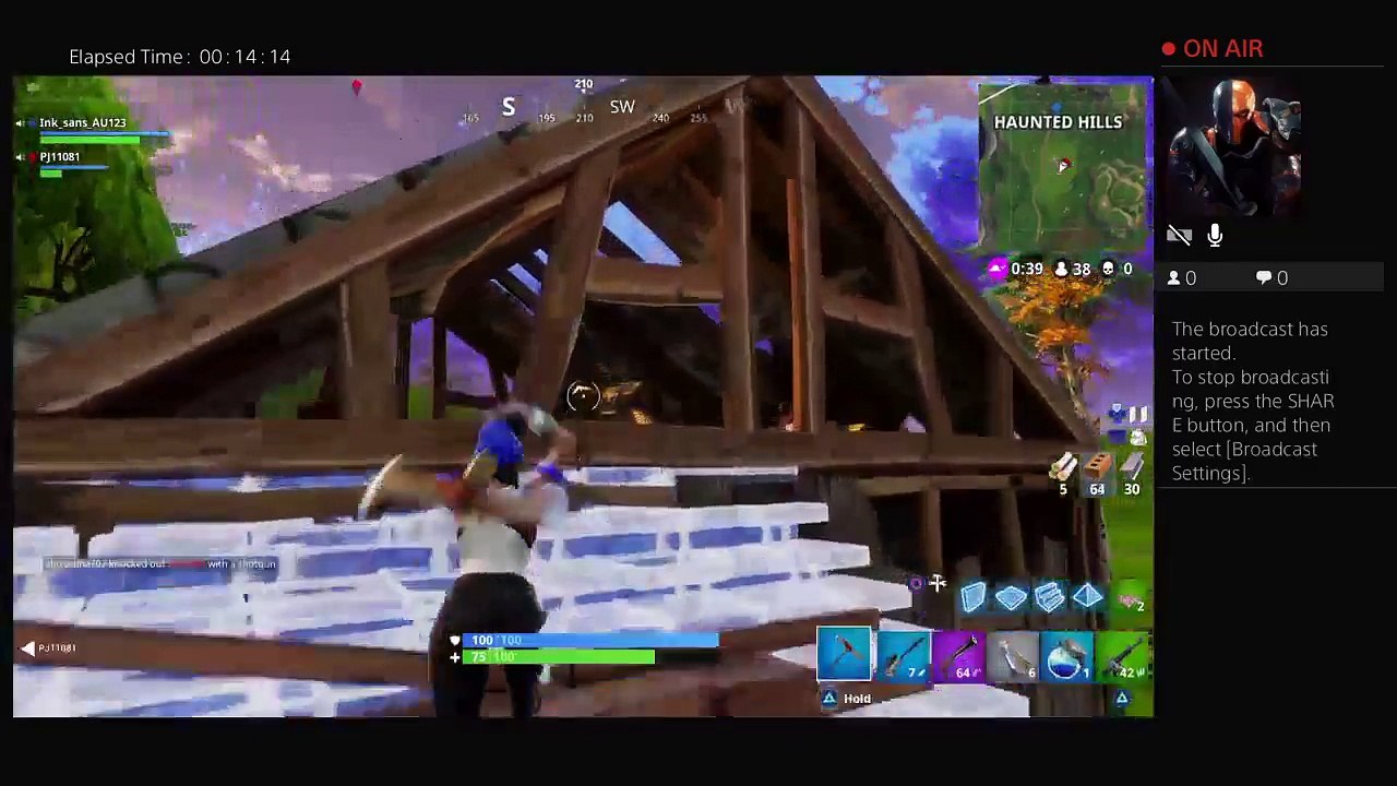 Fortnite Live PS4 Broadcast