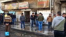 عمال بغداد ضحايا التفجير الانتحاري المزدوج في ساحة الطيران