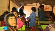 مدارس تحت الخيم في الأردن للاجئين السوريين