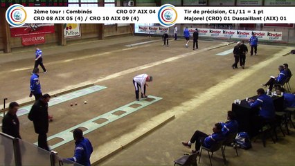 Second tour, premier tir de précision, Club Elite Masculin, J10, CRO Lyon contre Aix-les-Bains, saison 2017-2018